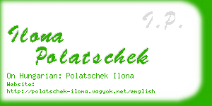 ilona polatschek business card